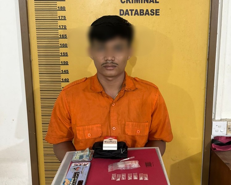 Polres Inhu Tangkap Terduga Pengedar Sabu di Seputaran Rumah Sakit Rengat