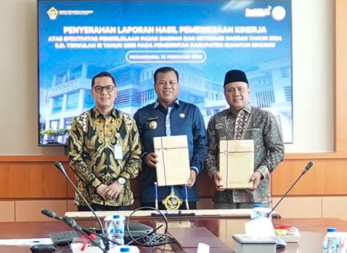 Bupati Kuansing Berjanji Perbaiki Pengelolaan Pajak Setelah Audit BPK