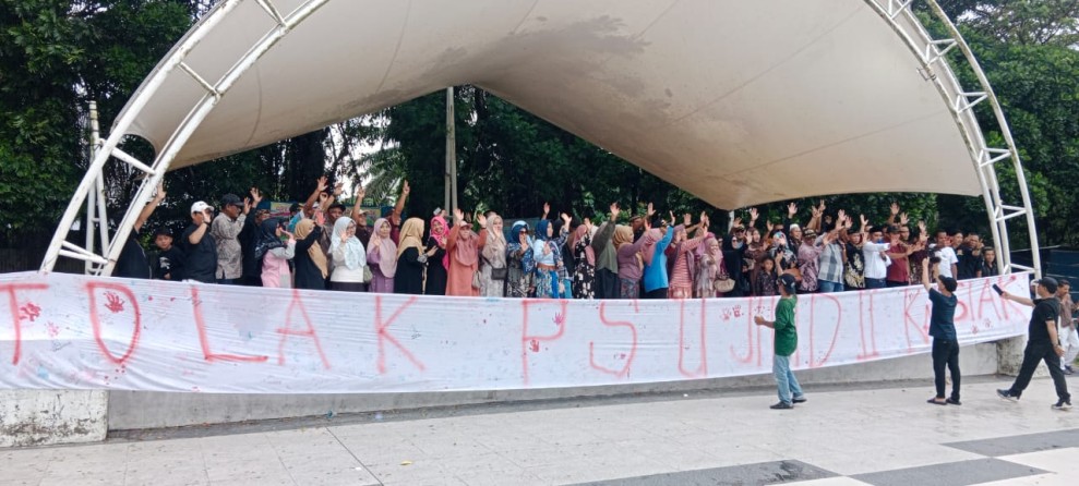 Masyarakat Tualang Gelar Petisi Tolak Gugatan Pilkada Siak Lagi ke MK