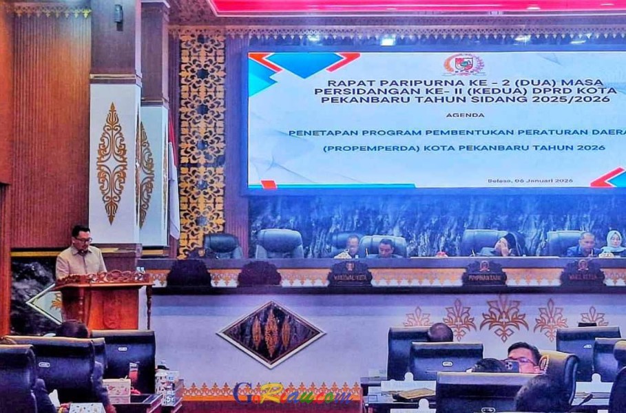 DPRD Pekanbaru Tetapkan 17 Ranperda dalam Propemperda 2026