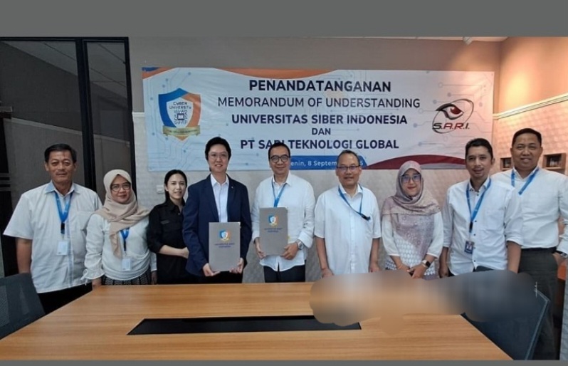 Cyber University dan PT Sari Teknologi Global Teken Kerja Sama Dorong Talenta Digital