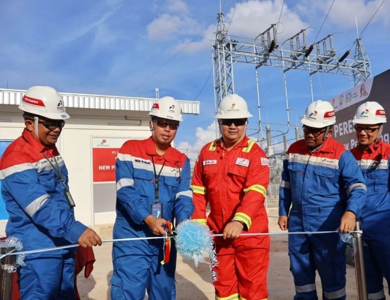 Infrastruktur gardu listrik baru pompa energi di zona Rokan