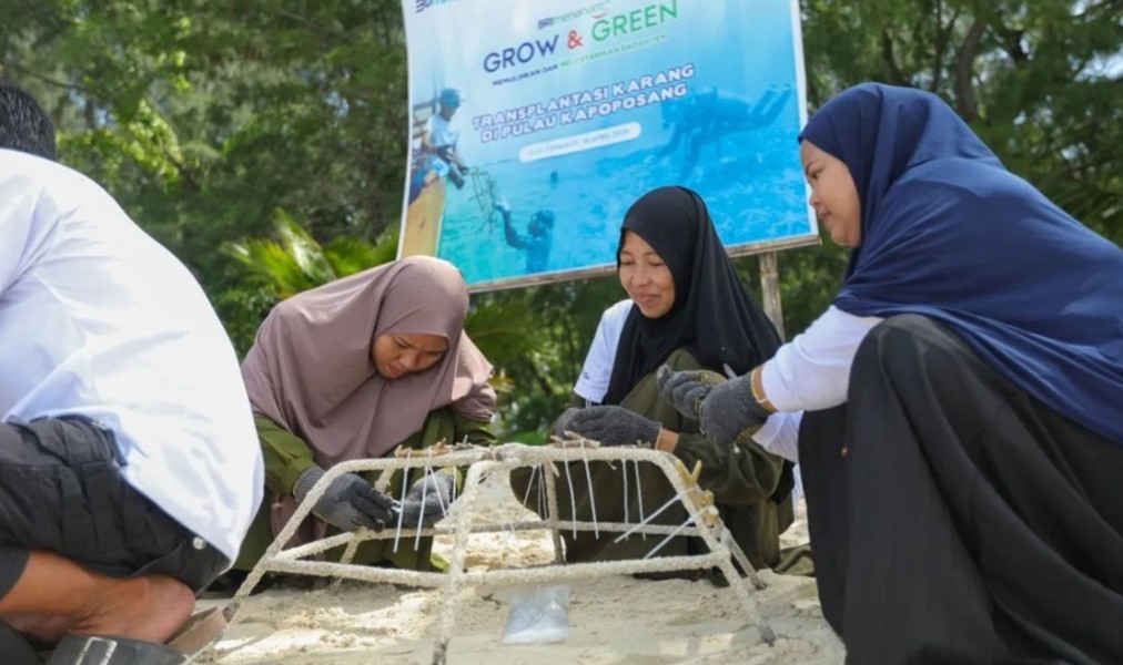 Program BRI Menanam Grow & Green sasar warga Pulau Kapoposang Pangkep