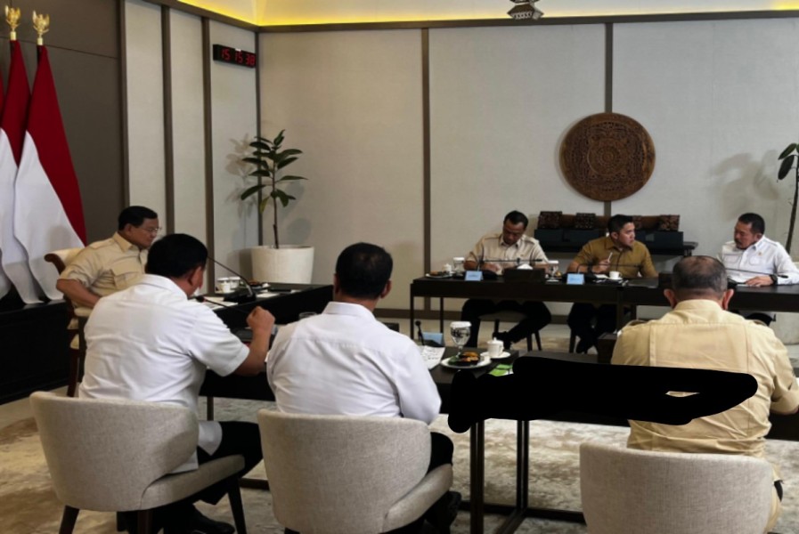 Prabowo Gelar Ratas di Lanud Halim Sebelum Bertolak ke Jateng