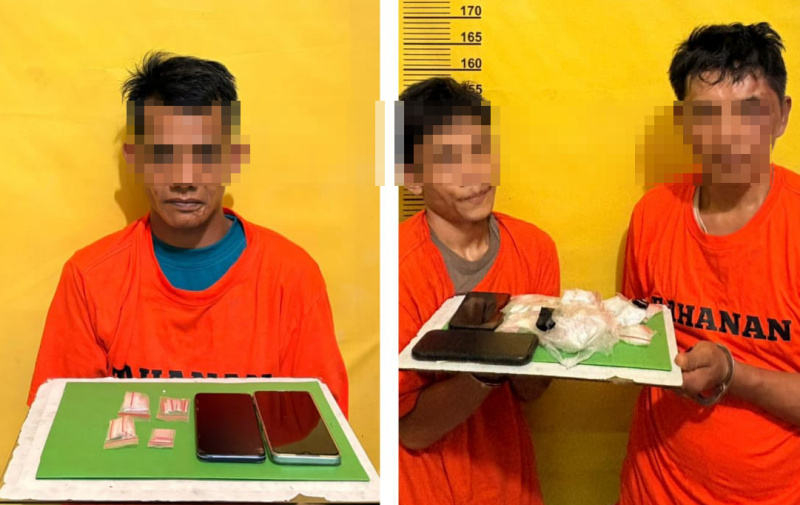 Amankan 3 Tersangka, Polsek Kelayang Ungkap Peredaran Sabu di Lirik Inhu