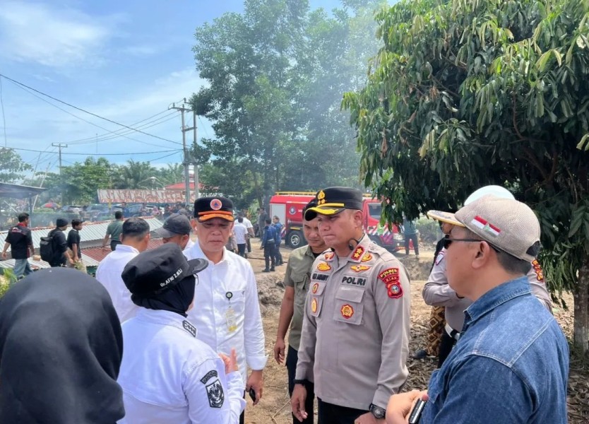 Polres Siak Tetapkan Enam Tersangka Pembakaran Aset PT SLL