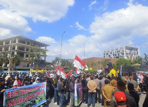 Aliansi Masyarakat Penyelamatan Gajah Gelar Aksi Dukung Satgas Relokasi TNTN