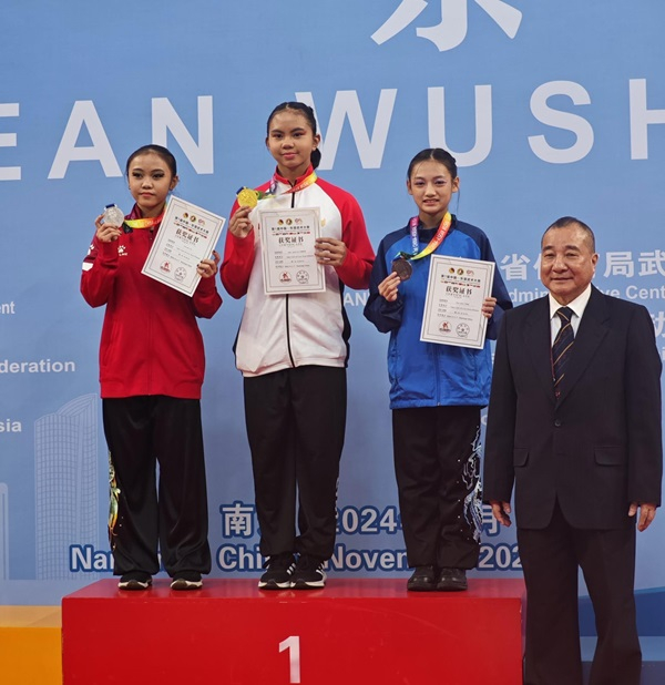 Indonesia Raih 11 Emas, 7 Perak, dan 6 Perunggu di China-ASEAN Wushu Chamipionship 2024