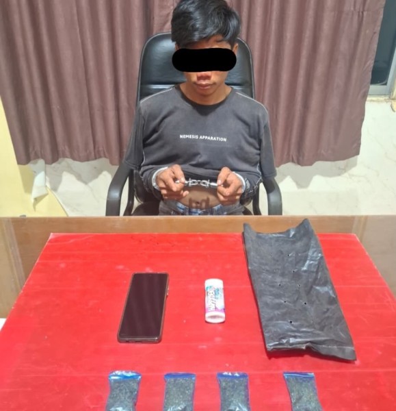 Aksi Kejar-kejaran Warnai Penangkapan Pemuda di Kuansing, Ternyata Sembunyikan Barang Haram  di Gudang