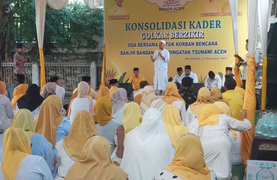 Golkar Banda Aceh gelar doa bersama untuk korban banjir dan kenang 21 tahun Tsunami