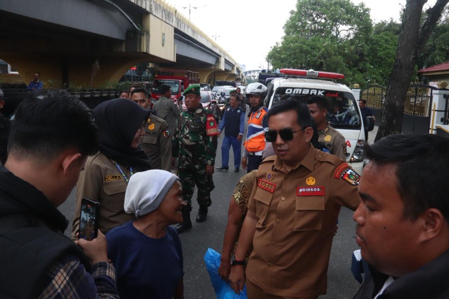 Perketat Penataan Kota Pekanbaru, Ratusan Gepeng Dipulangkan ke Daerah Asal