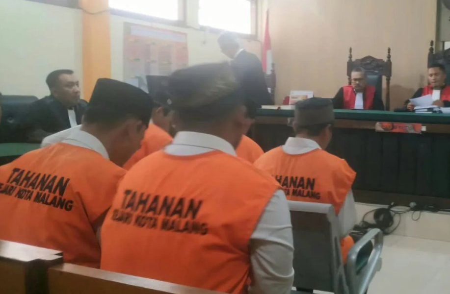 PN Malang Vonis 18 Dan 20 tahun Delapan Terdakwa Pabrik Narkoba