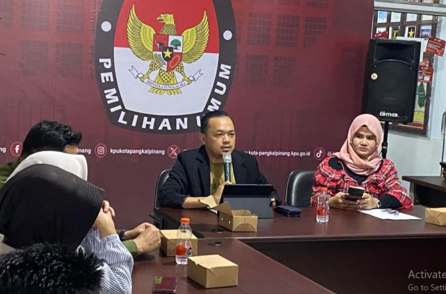KPU Pangkalpinang Akan Tertibkan APK Pilkada Ulang Jelang Masa Tenang