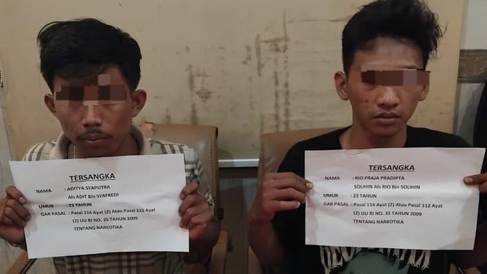 Dua Pengedar Sabu Diduga Jaringan Napi Lapas Jambi Ditangkap
