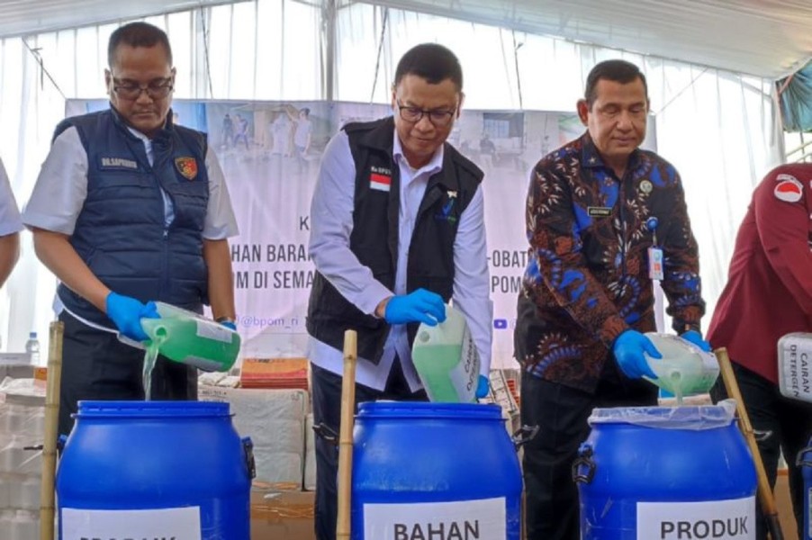 BPOM Musnahkan Obat Berbahaya Senilai Rp 317 Miliar di Semarang BPOM Musnahkan Obat Berbahaya Senilai Rp 317 Miliar di Semarang