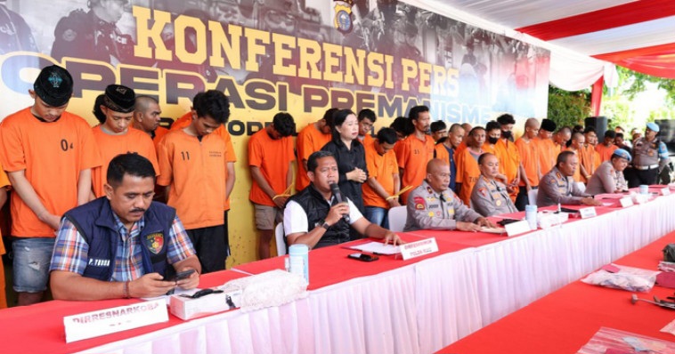 Sebanyak 169 Pelaku Premanisme Diringkus Polda Riau