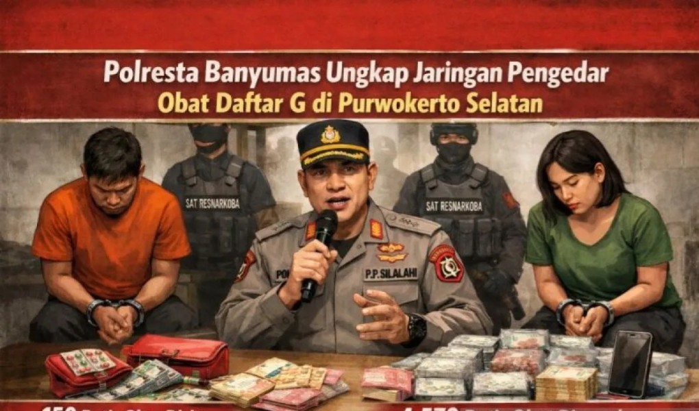 Polisi Bongkar Jaringan Peredaran Obat Ilegal di Banyumas