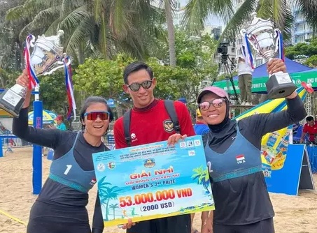 Timnas Voli Pantai Putri Indonesia Runner-up di Vietnam