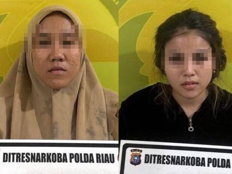 Dua Wanita Muda dari Meranti Jadi Kurir Sabu 2 Kg, Upah Rp65 Juta Sekali Jalan