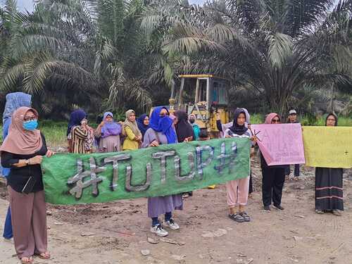 Warga Rumbai Geruduk Transdepo Diduga Ilegal, Tuntut Segera Tutup