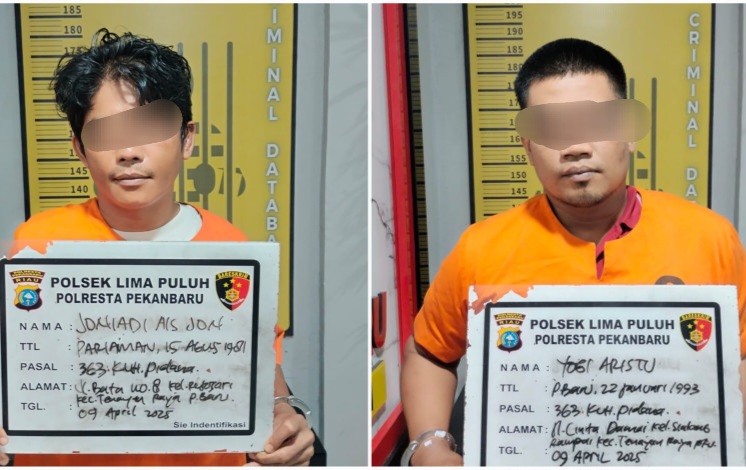 Oknum Satpol PP Riau Ditangkap Curi Perabotan Rumah di Jalan Diponegoro