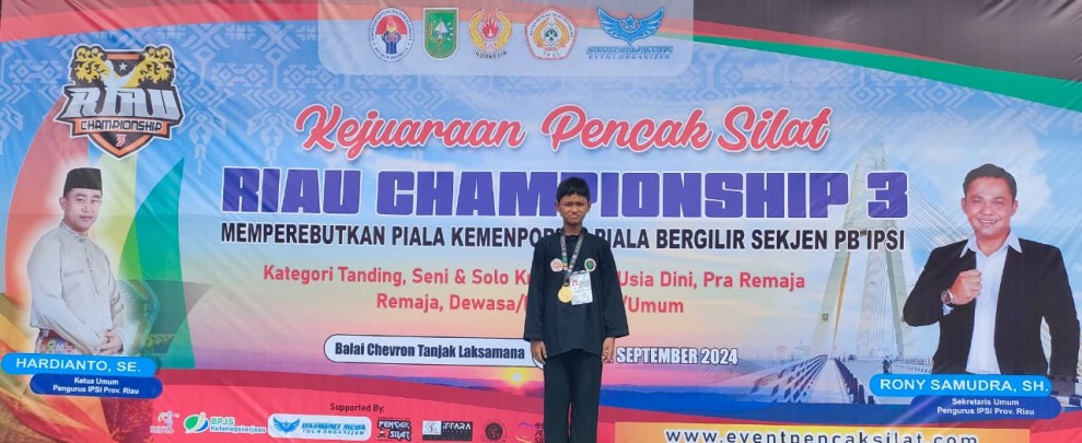 Ibrahim Yusuf Raih Emas di Kejuaraan Pencak Silat Champhionship III Tingkat Nasional