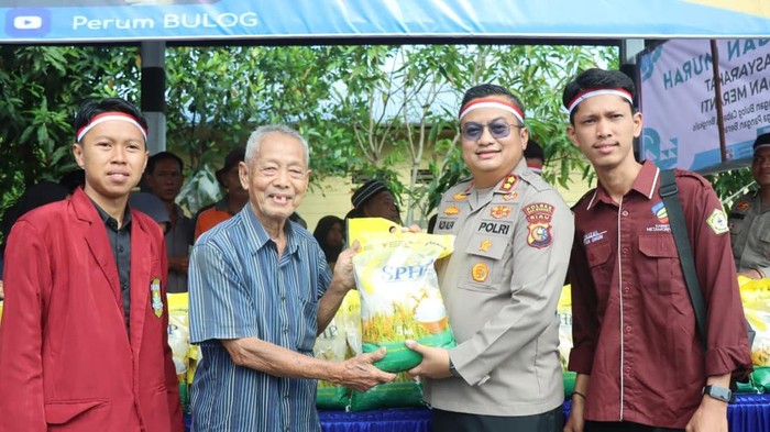 Gerakan Pangan Murah Polres Meranti, 5 Ton Beras Terjual dalam Sejam