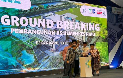 Groundbreaking RS Vertikal Riau, Diharapkan Jadi Penggerak Medical Tourism dan Pusat Rujukan Sumatera