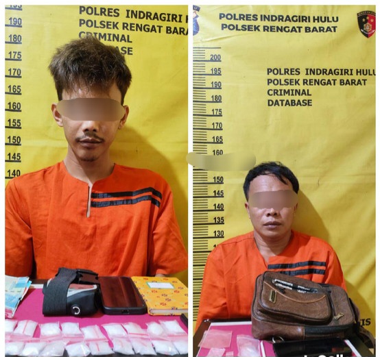 Polres Inhu Kembali Menggebrak, Dibawah AKBP Eka Ariandy Putra 2 Pelaku Narkoba Ditangkap