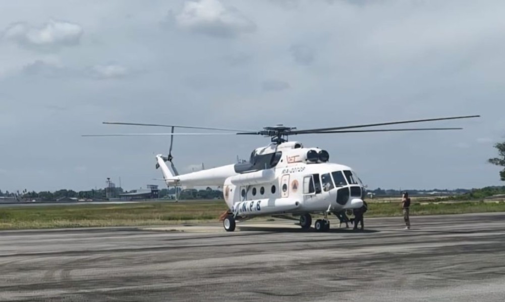 Tambah Kekuatan Atasi Karhutla, Helikopter Water Bombing Kembali Mendarat di Riau