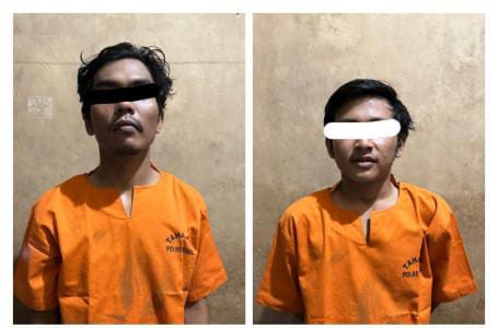 Satuan  Reskrim Polres Rohil Bekuk Dua Terduga Pengedar Uang Palsu