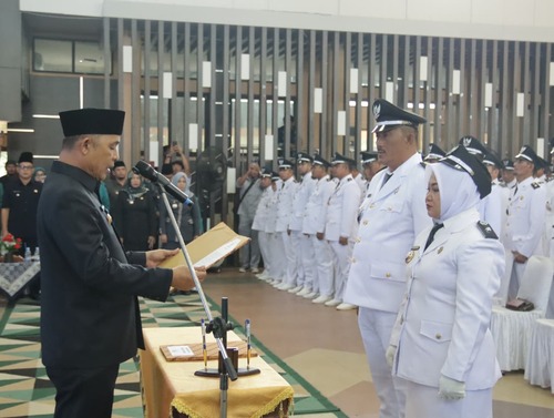 Bupati Herman Kukuhkan Masa Jabatan 193 Kepala Desa Inhil Menjadi 8 Tahun