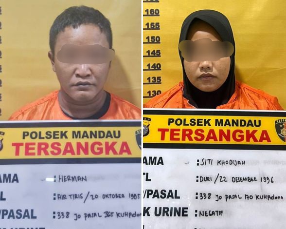 Tidak Hanya Membunuh, Pasutri di Bengkalis Juga Rampas Perhiasan dan Sekap Anak Korban