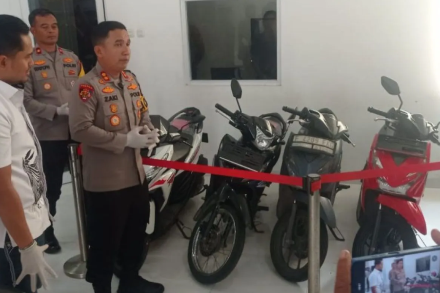 Empat Orang Terduga Pelaku Penambang Ilegal di TNGHS Ditangkap Polisi