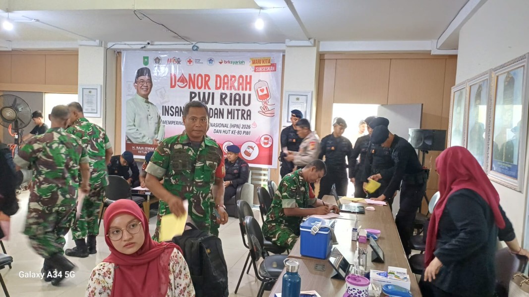 HPN 2026, Aksi Kemanusiaan PWI Riau Kumpulkan 69 Kantong