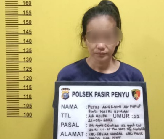Miliki Sabu, Seorang Ibu Muda di Airmolek Diamankan Polres Inhu