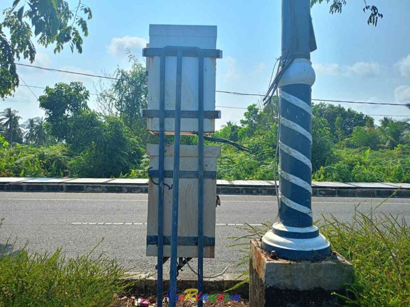 Kabel Lampu Penerangan Digasak Maling, Jalan Pramuka Selatpanjang Gelap Gulita