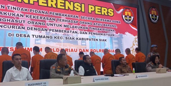 13 Orang Jadi Tersangka Bakar-Rusak Fasilitas PT SSL di Siak, Ada Kades-Kadus