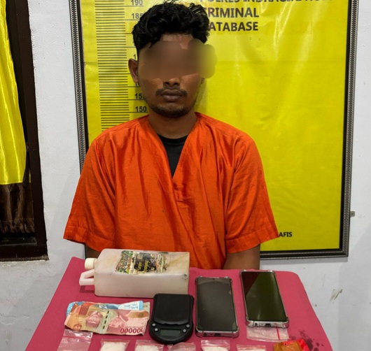 Polres Inhu Amankan Bandar Sabu Batang Cenaku