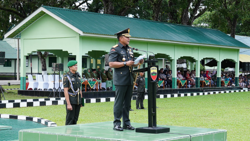 Pangdam I/BB Pimpin Upacara Penutupan Pendidikan Pertama Bintara TNI AD TA 2024 di Rindam I/BB