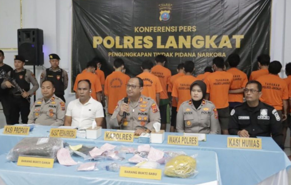 Ops Antik Toba 2026 Polres Langkat Ungkap 33 Kasus Narkotika