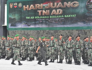 Danrem 031/WB Pimpin Upacara Peringatan Hari Juang ke 79 TNI AD
