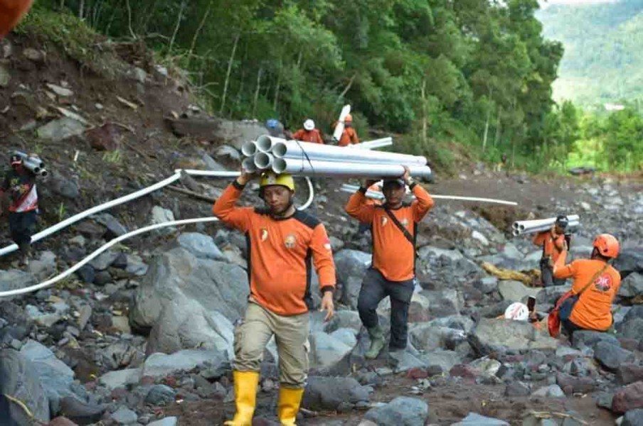 KS Riau Bangun Akses Air Bersih untuk Warga Malalak Sumbar Terdampak Bencana
