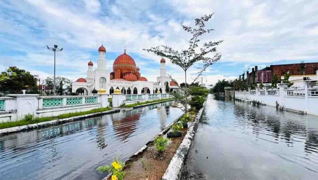 Bagansiapiapi Terendam Banjir di Beberapa Lokasi