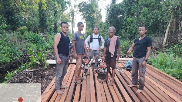 Polisi Bongkar Pembalakan Liar di Hutan Senepis Riau, 2,5 Ton Kayu Disita