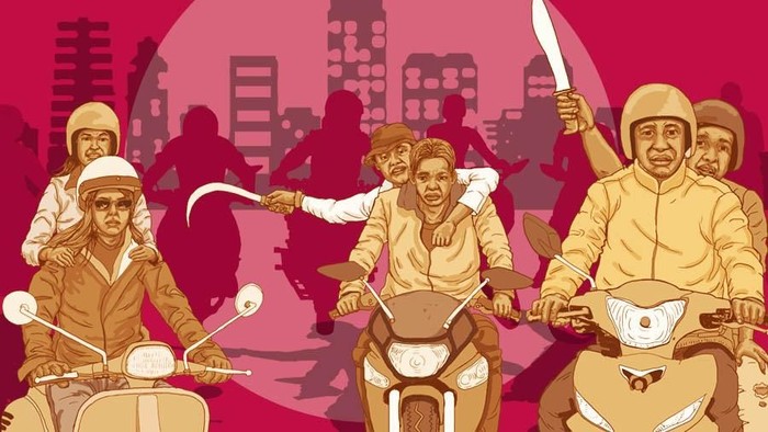 Geng Motor Bacok Warga Jakpus saat Konvoi, 5 Pelaku Ditangkap