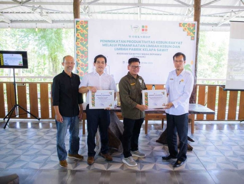 Didukung BPDP, Samade Gelar Workshop Pemanfaatan Limbah Sawit untuk Dukung Peningkatan Produktivitas Kebun Rakyat