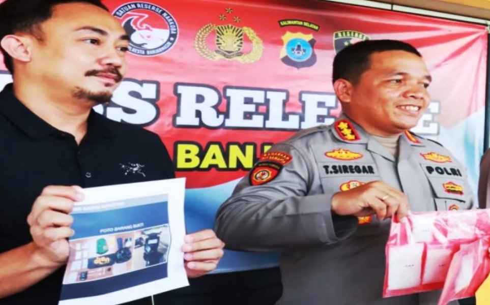 Polresta Banjarmasin Bongkar 210 Paket Sabu Jaringan Tingkat Kota