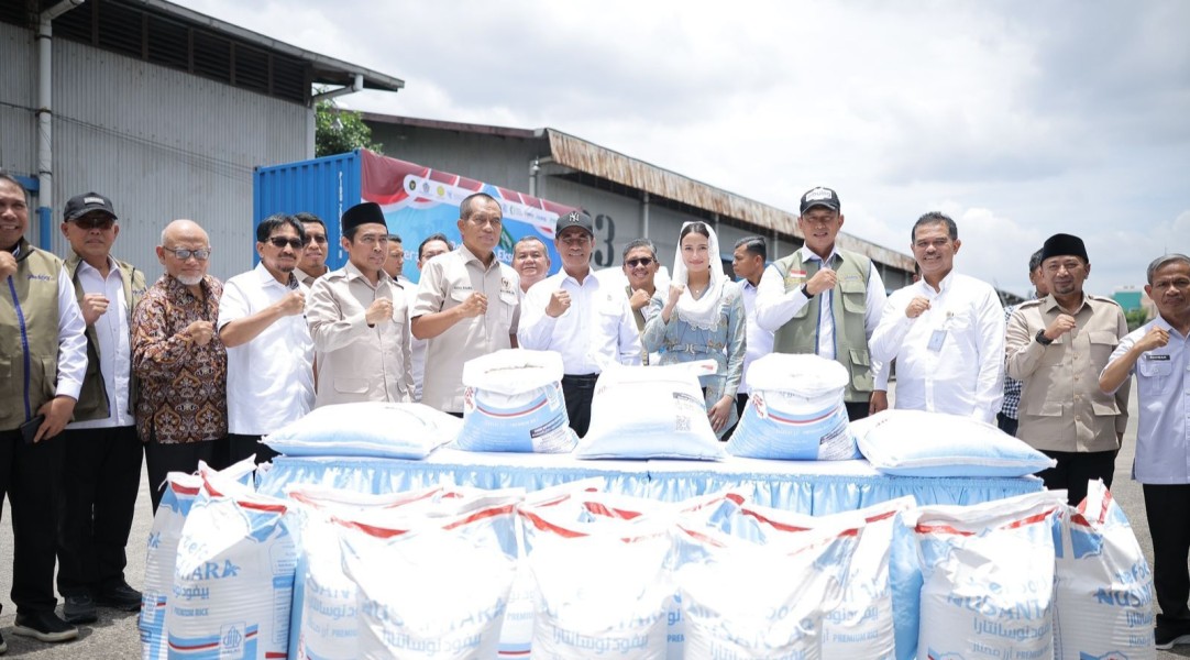 RI Ekspor Perdana 2.280 Ton Beras Premium ke Arab Saudi