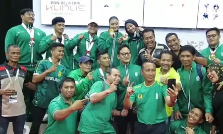 Jawa Timur Juara Umum Gulat PON Bela Diri 2025
